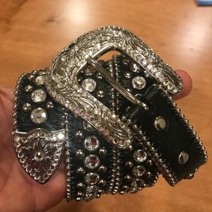 bb Simon crystal belt